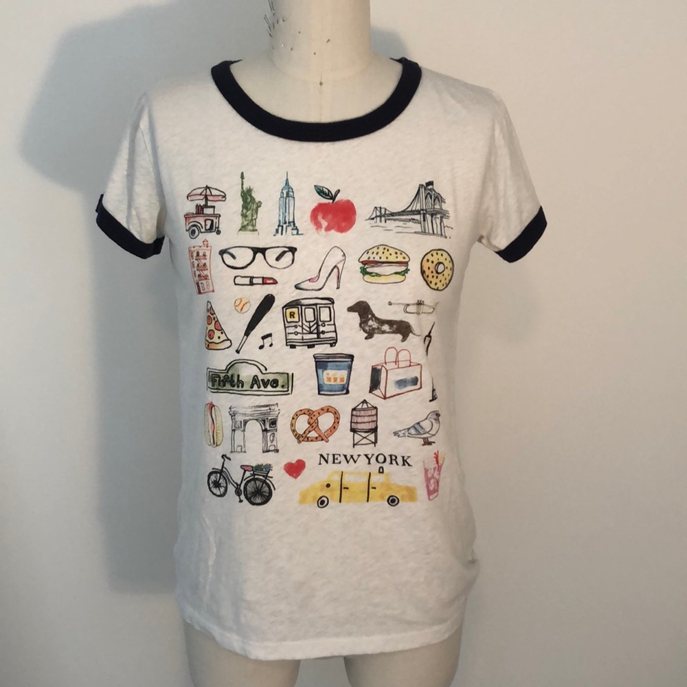 J Crew New York City T Shirt Women’s Size M